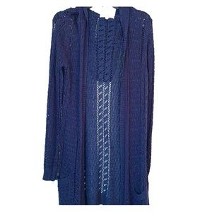 Long Navy Blue Sweater